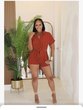 Tie-Front Short Sleeve And Shorts Loungewear